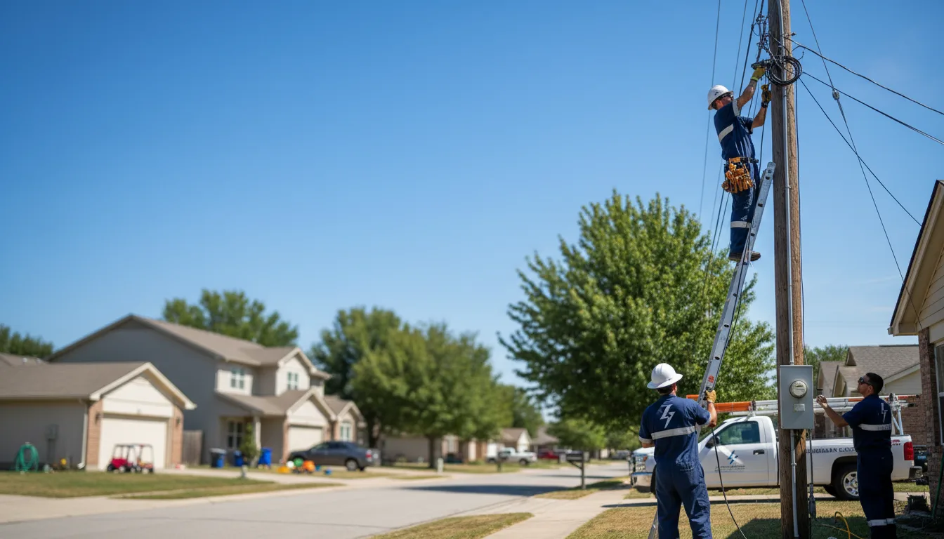 Residential electrician providing installation services in Owensville, IN
